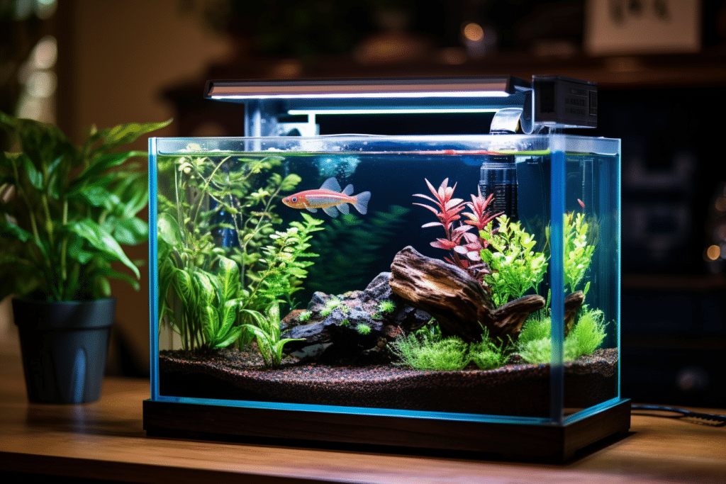 betta tank with aquarium heater