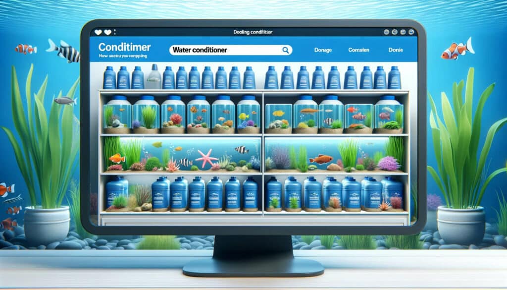 aquarium water conditioners at an online store